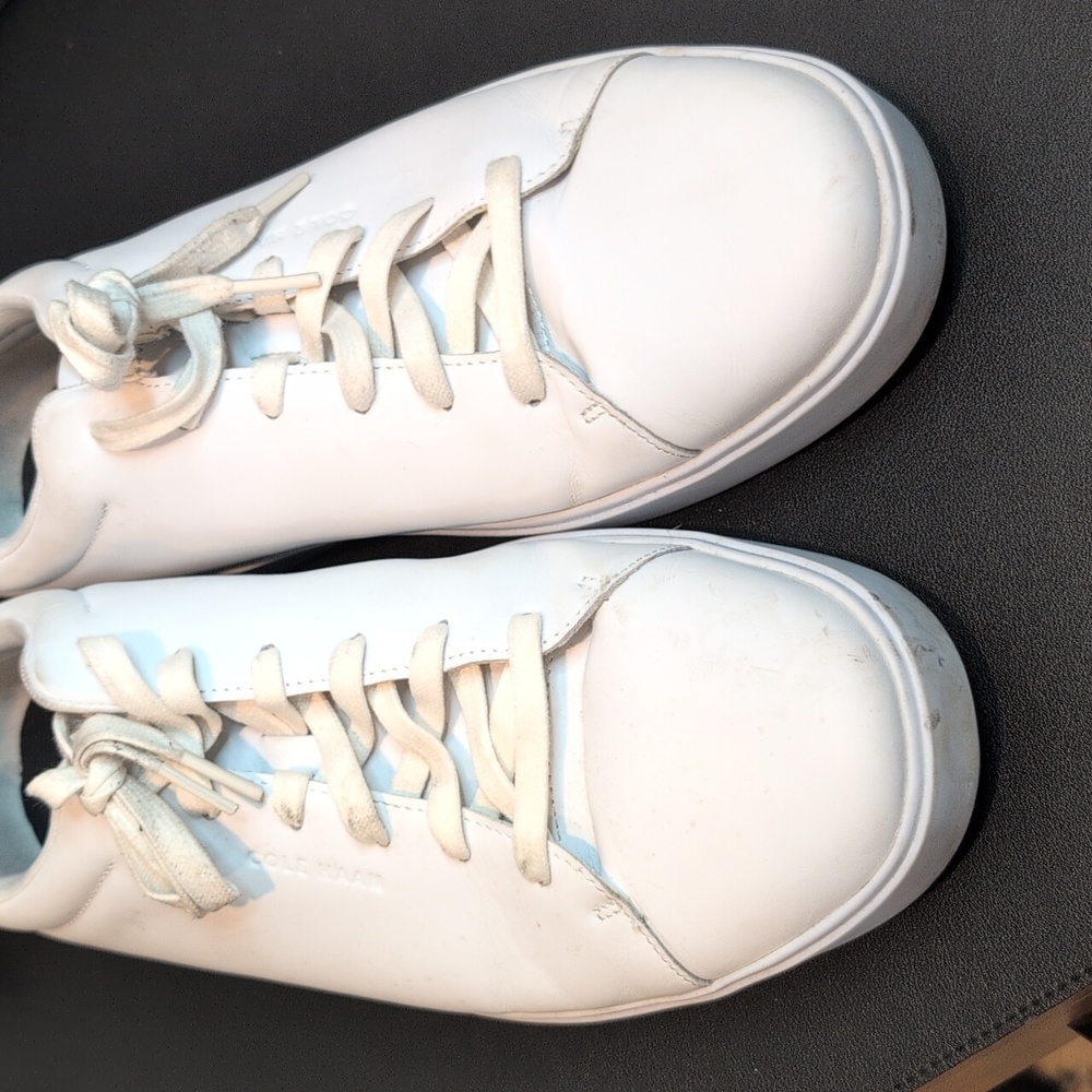 Cole Haan Grand 360 White Leather Daily Crosscut Sneakers Size 13 - Picture 4 of 8